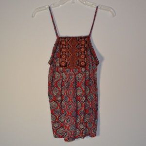 LUCKY BRAND TRIBAL PATTERN TANK TOP